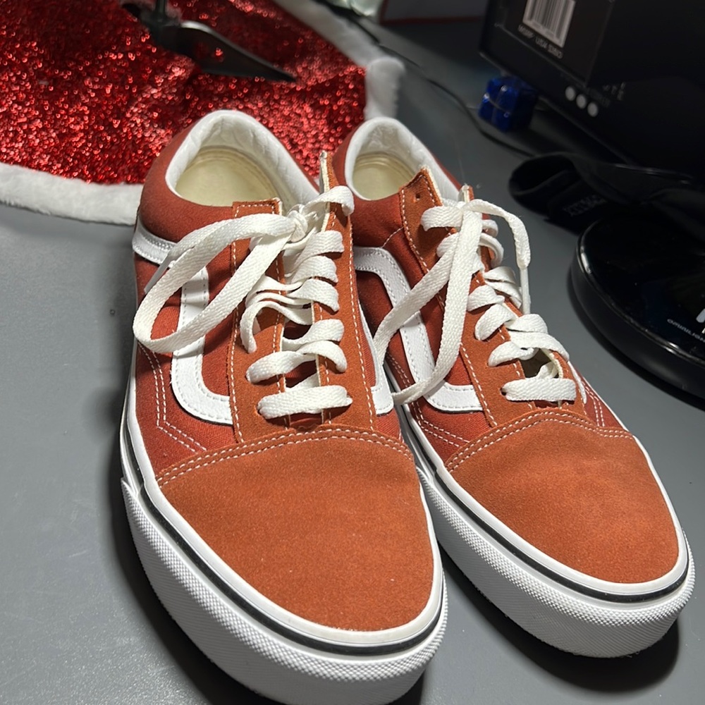 Beautiful color Vans barely worn
